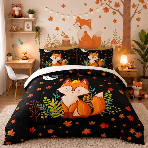 Miniatura 7 de Juego de edredón de unicornio para niñas, juego de ropa de cama de mariposa, juego de edredón de arco iris, tamaño individual con 1 edredón y 2