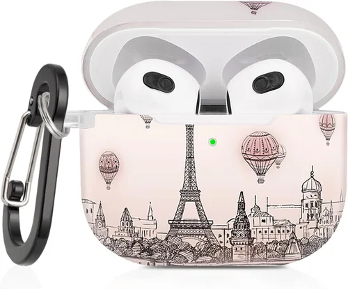 Miniatura 9 de Funda para Airpods 3 de mariposa, funda CutebriCase AirPods de tercera generación 2021 para mujeres y niñas, funda protectora rígida para AirPods 3