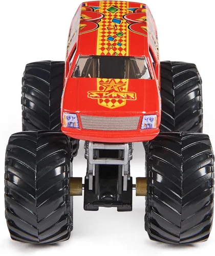 Miniatura 8 de Monster Jam Camión fundido a presión oficial a escala 1:64 2023, paquete de 2 unidades, estabilizador Lucas 26 vs Jester