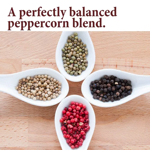 Miniatura 2 de The Spice Way Mezcla de pimienta arcoíris – (8 onzas) Una mezcla de pimientos frescos de colores con pimienta verde entera, pimienta rosa entera