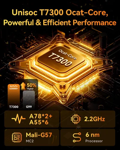 Miniatura 3 de Tablet Android 16 de 8.4 pulgadas con Gemini AI, Unisoc T7300 Octa-Core 24 (8+16) GB RAM 128GB ROM 2TB TF, FHD 90Hz BPad T1, cámara de 13MP 4G LTE
