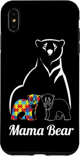 Miniatura 11 de Funda para iPhone 14 Pro Max para concientización sobre el autismo, mamá oso, mamá y niño
