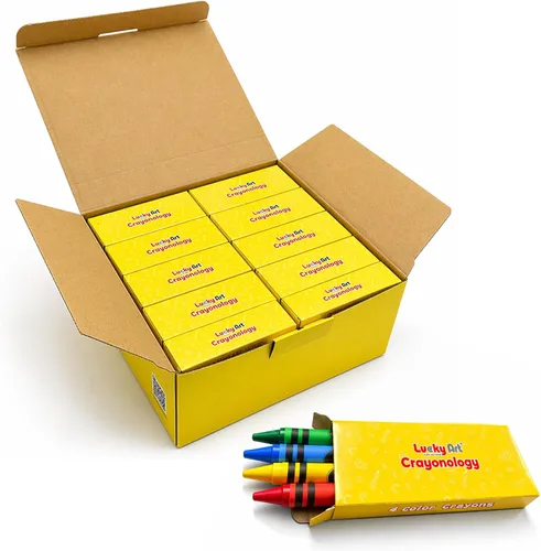 Miniatura 11 de Paquetes de crayones para recuerdos de fiesta para niños, 20 juegos de 4 crayones (80 unidades), 3.5 pulgadas, no tóxicos, de tamaño estándar, a