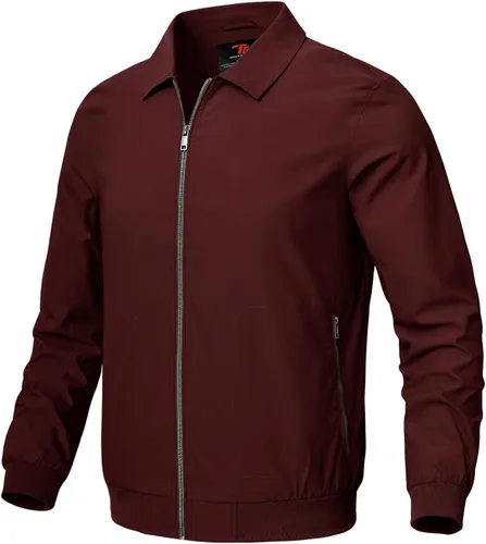 Miniatura 29 de Rdruko Chaquetas ligeras para hombre Cortavientos de primavera y otoño Chaquetas ligeras Casuales y elegantes con bolsillos