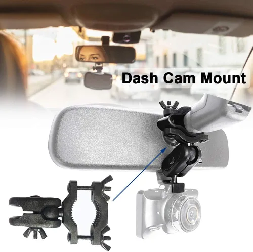 Miniatura 3 de Kakalote Soporte universal para coche - Soporte y soporte para cámaras de salpicadero, se adapta a la mayoría de los modelos (negro)