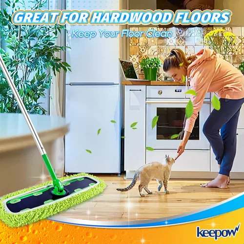 Miniatura 6 de KEEPOW Paños de limpieza en seco/húmedo XL para barredora Swiffer XL, reutilizables y lavables, almohadillas de microfibra para limpieza de suelos