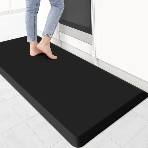 Miniatura 62 de KitchenClouds Alfombra de cocina acolchada anti fatiga, 17.3 x 60 pulgadas, impermeable, antideslizante, tapete de escritorio cómodo, para cocina