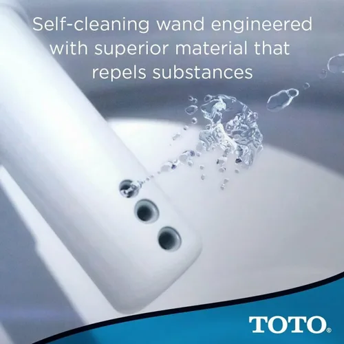 Miniatura 3 de TOTO® WASHLET® S500e - Asiento de inodoro electrónico con bidé EWATER+® con limpieza de tazón y varita, tapa clásica, alargado, algodón blanco