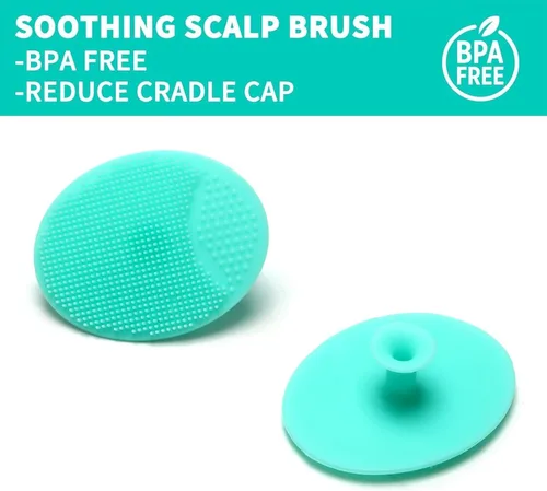 Miniatura 4 de Juego de cepillos de pelo de cabra para bebé, peine de madera para masaje, peine de cuero cabelludo, kit de cuidado natural seguro para el cabello