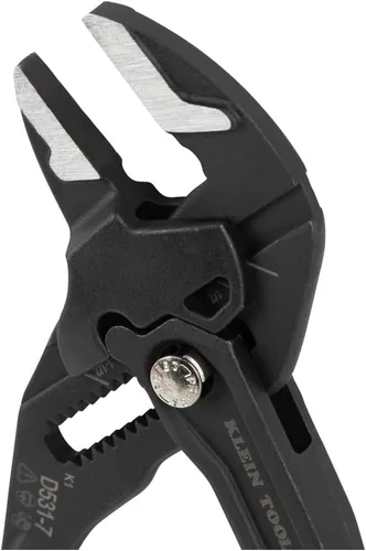 Miniatura 9 de Klein Tools D5317 Llave de alicates compacta, llave de alicates ajustable multiusos de alto apalancamiento con mordazas lisas, 7 pulgadas