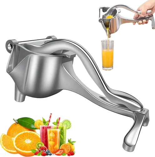 Miniatura 8 de Exprimidor, Extractor de Jugo de Fruta Fresca de Aleación de Aluminio, Exprimidor de Jugo Manual de Mano, exprimidor manual, Fácil de Limpiar