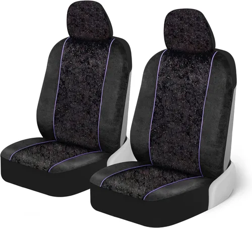 Miniatura 14 de BDK Fundas de asiento de coche Pink Inca para asientos delanteros, paquete de 2 - Juego de fundas de asiento delantero con estampado geométrico