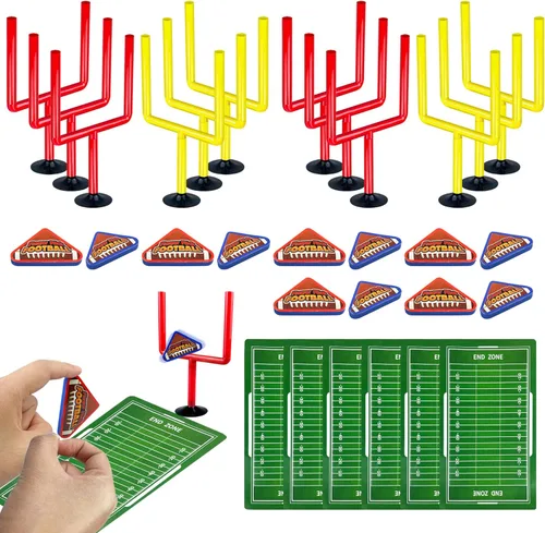 Miniatura 7 de 30 piezas de mini juegos de fútbol de mesa, juegos deportivos con pelotas de fútbol de espuma, poste de portería y tarjetas, juguetes para los Rojo