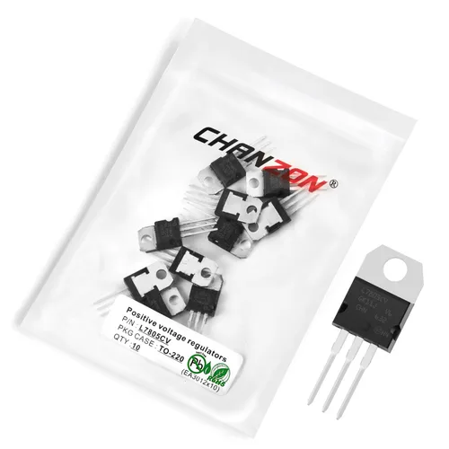 Miniatura 41 de Chanzon TL431 TO-92 Regulador de voltaje ajustable positivo IC, regulador positivo de tres terminales para administración de energía