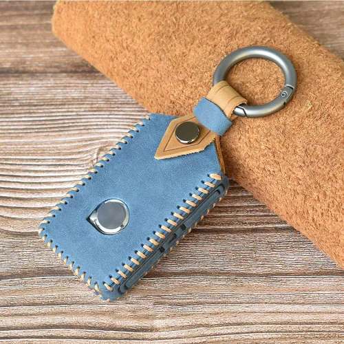 Miniatura 5 de SANRILY Funda inteligente para llave Volvo 2021 con control remoto sin llave de protección completa, Azul