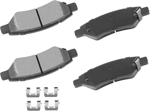 Miniatura 31 de Cciyu D627 Kit de 4 piezas de pastillas de freno cerámicas traseras 1994-2004 para Ford Mustang