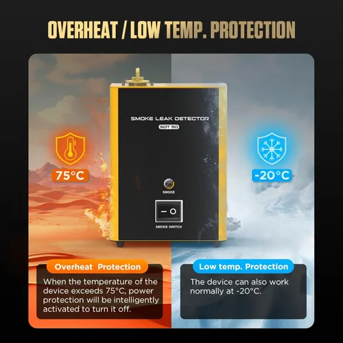 Miniatura 6 de Detector de Fugas de Humo SDT50, Máquina de Humo Automotriz EVAP, Detector de Fugas de Combustible, Probador de Humo para Coches, Detector de Fugas