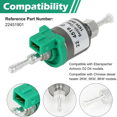 Miniatura 6 de Bomba Dosificadora de Combustible de 12V, Bomba Dosificadora Diésel, Bomba de Combustible del Calentador, Bomba del Calentador de Estacionamiento