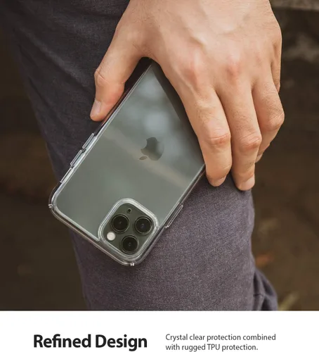 Miniatura 2 de Ringke Fusion - Funda compatible con iPhone 11 Pro, tecnología de alivio de impactos resistente, bisel elevado, transparente