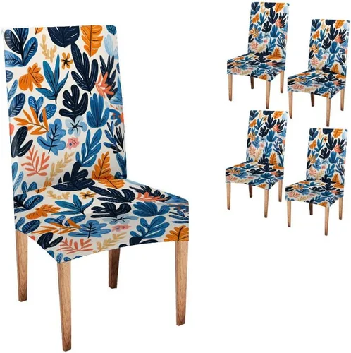 Miniatura 57 de CAPSCEOLL Fundas para Sillas De Comedor 4, Funda elástica para silla de comedor, lavable de elastano, fundas para sillas Parsons de cocina, Fundas