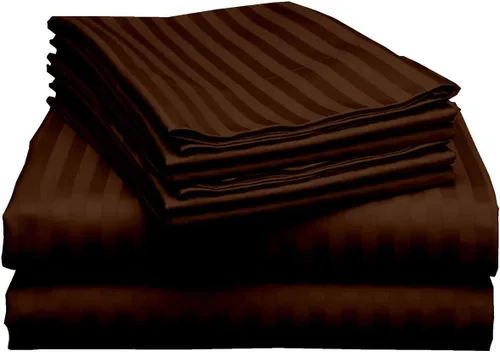 Miniatura 28 de Mattress-Homes Juego de sábanas tamaño Queen de 6 piezas, colección Hotel Luxury, 100% algodón egipcio, sábana bajera ajustable de 18 pulgadas