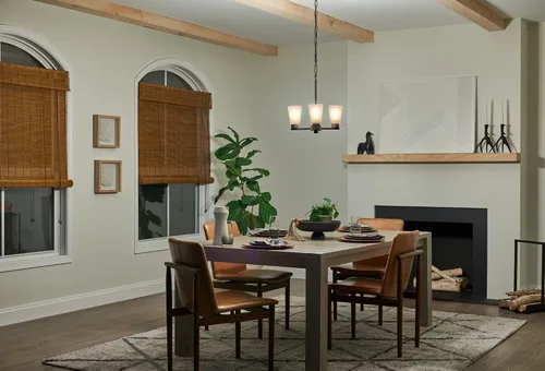 Miniatura 11 de Kichler Stamos - Candelabro de 3 luces, lámpara de techo moderna para sala de estar, comedor, dormitorio o vestíbulo, en bronce envejecido®