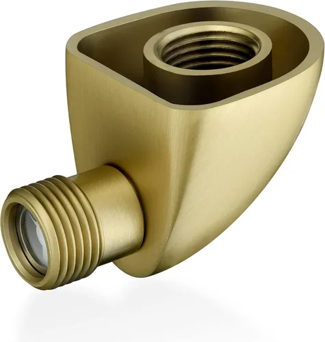 Miniatura 2 de Codo de suministro de pared de latón 100% para ducha de mano con válvula de retención, adaptador de manguera de 1/2 pulgada para Delta, cabeza Moen