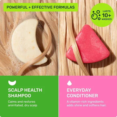 Miniatura 2 de Ethique Beauty Mini Sampler - Juego de champú y acondicionador sólido en barra – Champú para la salud del cuero cabelludo para cuero cabelludo