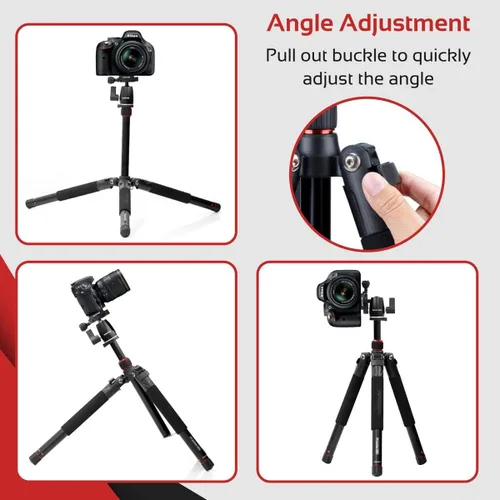 Miniatura 5 de Promate Precise 155 - Trípode fotográfico, negro