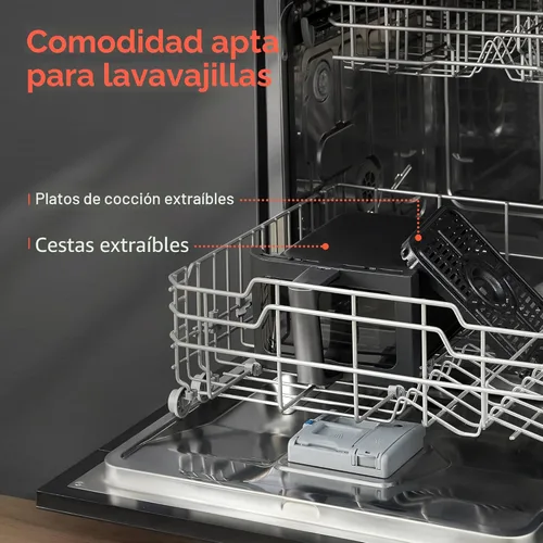 Miniatura 7 de COSORI Freidora de aire dual de 9 cuartos de galón – 10 en 1, comidas frescas equilibradas para la familia y los niños con canastas dobles