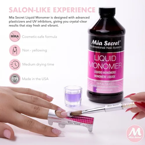 Miniatura 2 de Mia Secret Liquid Monomer Professional Sistema Acrílico