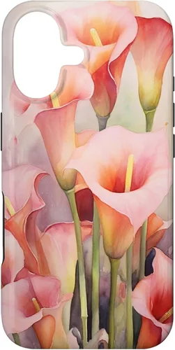 Miniatura 32 de iPhone 13 Pro Calla Lilies Flower Floral Watercolor Case