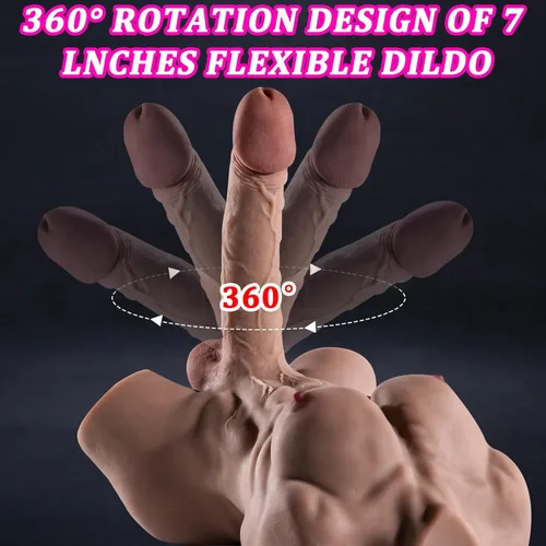 Miniatura 5 de Muñeca sexual realista de 8.05 libras con consolador flexible enorme polla, muñeca sexual femenina para mujeres y hombres, muñecas sexuales