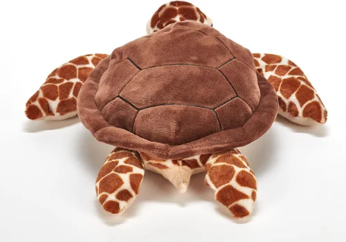 Miniatura 5 de The Petting Zoo Loggerhead - Peluche de tortuga marina, regalos para niños, animales salvajes del océano Onez, juguete de peluche de tortuga marina