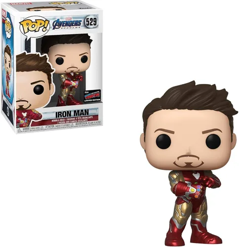 Miniatura 2 de Funko Pop de Marvel: Avengers Endgame: Tony Stark (Iron Man 3) con el Guantelete del Infitnito, exclusivo de la convención de otoño