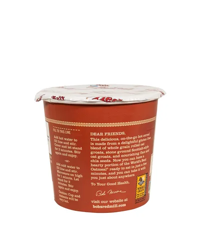Miniatura 4 de Bob's Red Mill GF Taza de Avena, Arce y Azúcar Moreno, Taza de 2.15 Onzas (Paquete de 24) - Sin OGM, Grano Entero, Kosher