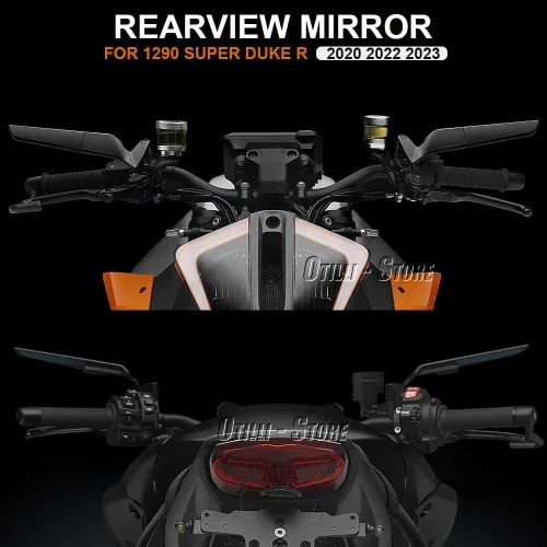 Miniatura 3 de Espejos retrovisores universales para motocicleta, espejos laterales giratorios para manillar, para Trident 660/Z650/Z900/Z H2 1000/X-ADV