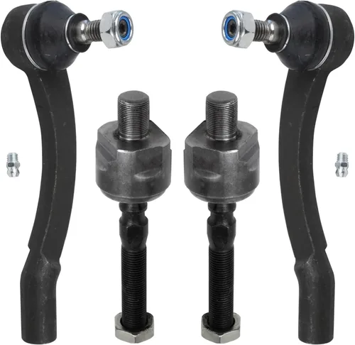 Miniatura 99 de Detroit Axle - 4 barras de acoplamiento delanteras para Kia Forte Koup 14-17, 14-18 Forte Forte5, 4 extremos de barra de acoplamiento exteriores e