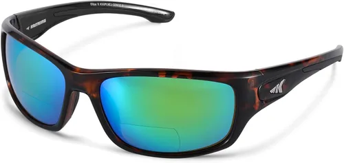 KastKing Ellijay Gafas de Sol Bifocales Polarizadas, Ampliación Bi-Focal x1.5 x2.0 x2.5, Gafas de Sol Deportivas Wrap para Lectura