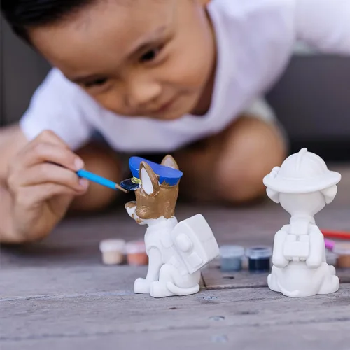 Miniatura 2 de Melissa & Doug - Juego de manualidades de la Patrulla Canina - 3 figuras para decorar tu propio cachorro