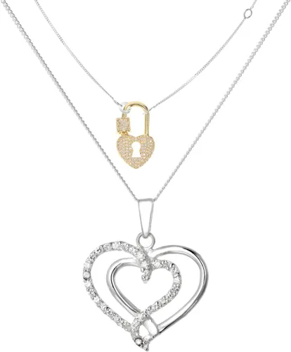 Miniatura 2 de EXCEART Cierre de collar de ojo de cerradura de corazón, conector de joyería duradero para fabricación de joyas de bricolaje, ligero, compacto