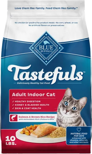 Miniatura 20 de Blue Buffalo Tastefuls - Alimento seco para gatos adultos, fórmula para gatos de interior, fabricada en los Estados Unidos con ingredientes