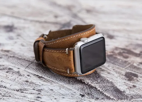Miniatura 9 de VENOULT - Correa de cuero genuino para Apple Watch de 1.929 in a 1.496 in para Watch Series 11-1, hombre o mujer 1.772 in, 1.732 in, 1.614 in, 1.575