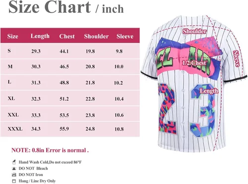 Miniatura 3 de HUEBGIAE Traje de los años 90 para mujer, ropa unisex, camiseta de béisbol Bei Air para hip hop, camiseta de fiesta de Halloween