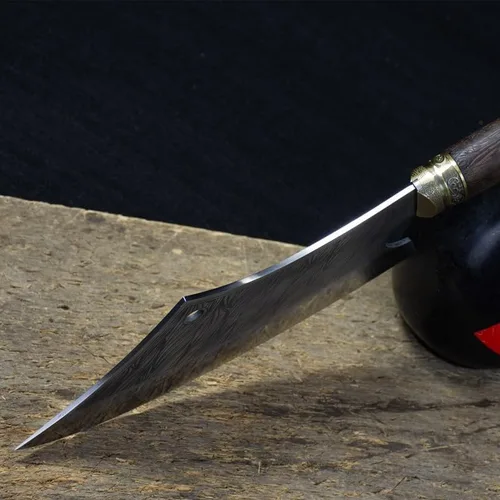 Miniatura 5 de Cuchillo de carnicero de carne, cuchillo picador de 10 pulgadas, cuchillo afilado para chefs de carnicero, machete Longquan, cuchillo de cocina