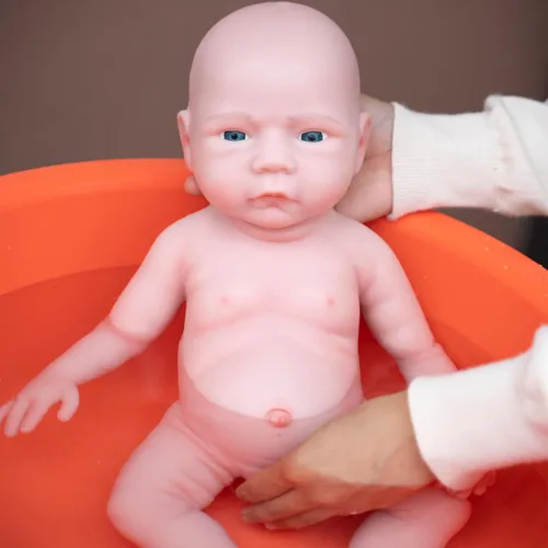 Miniatura 10 de Muñeca bebé de silicona completa de 18 pulgadas – Muñecas realistas de silicona platino de cuerpo completo, regalo de cumpleaños de Navidad