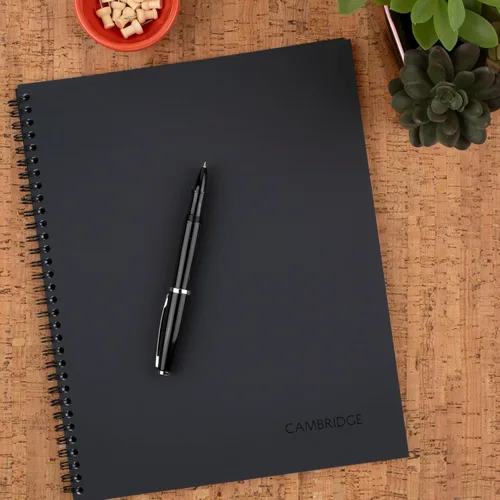 Miniatura 7 de Cambridge Cuaderno de negocios limitado, papel reglado legal, 6-3/4" x 9-1/2", 80 hojas, cubierta flexible suave al tacto, encuadernado con alambre