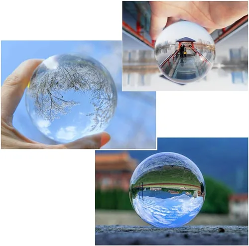 Miniatura 9 de Bola de cristal K9, bola de cristal transparente, esfera mágica para decoración, fotografía de lentes, meditación, adivinación de mirada, adorno
