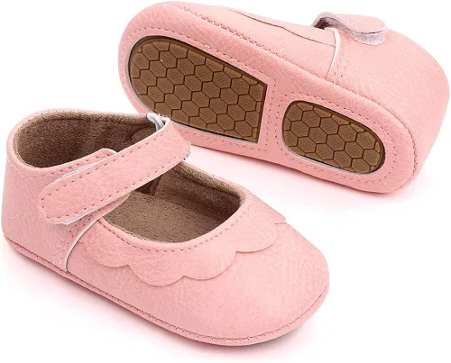 Miniatura 5 de Enteer Zapatos de cuero retro con botones Mary Jane para niña
