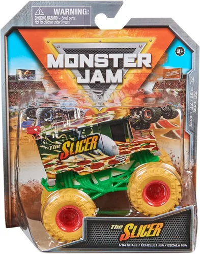 Monster Jam, Camión monstruo oficial de The Slicer, vehículo fundido a presión, escala 1:64, juguetes para niños a partir de 3 años